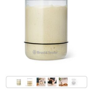 Brod & Taylor Clear Glass sourdough Starter Jar